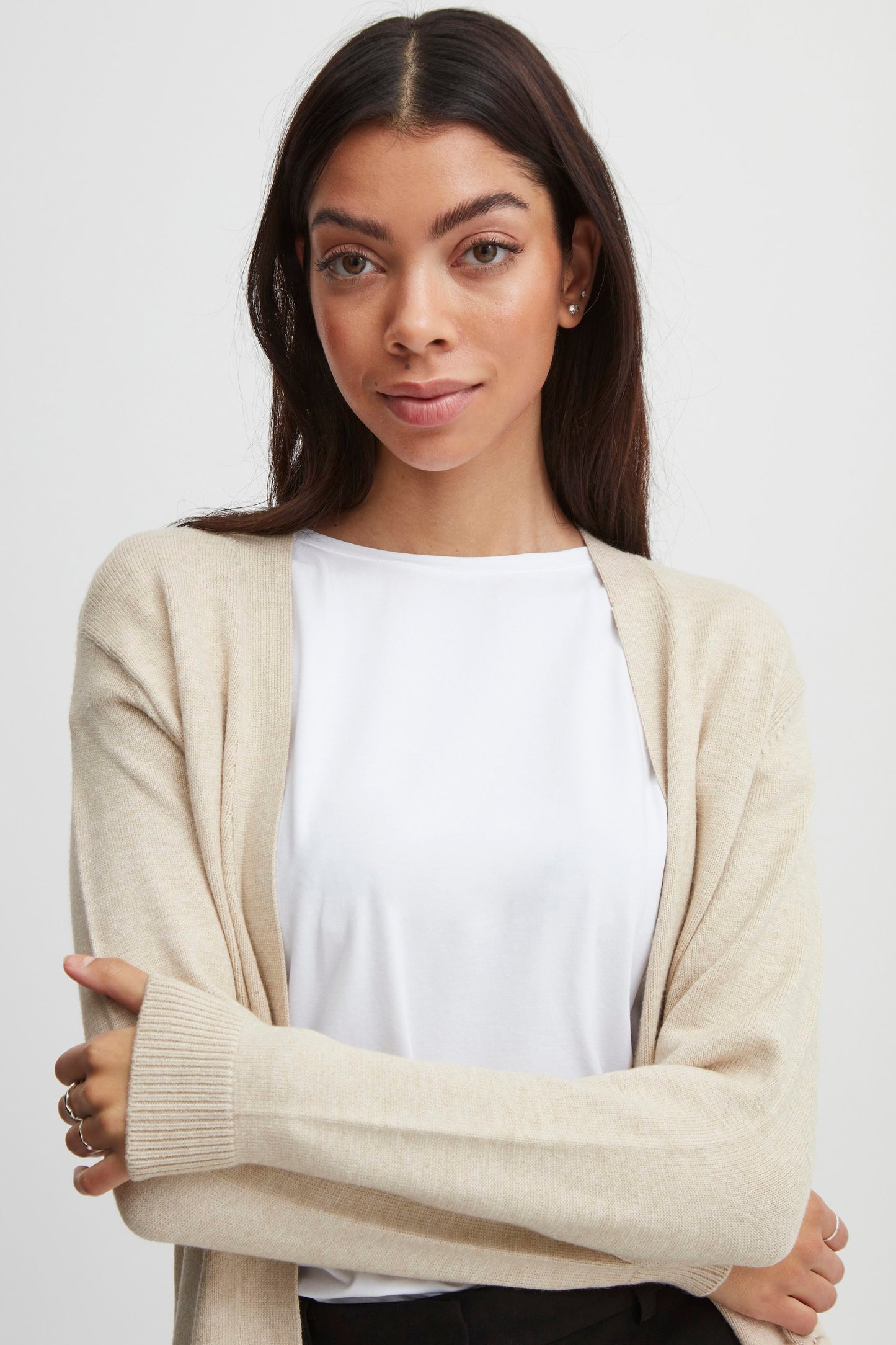 B.YOUNG CEMENT MELANGE NONINA CARDIGAN