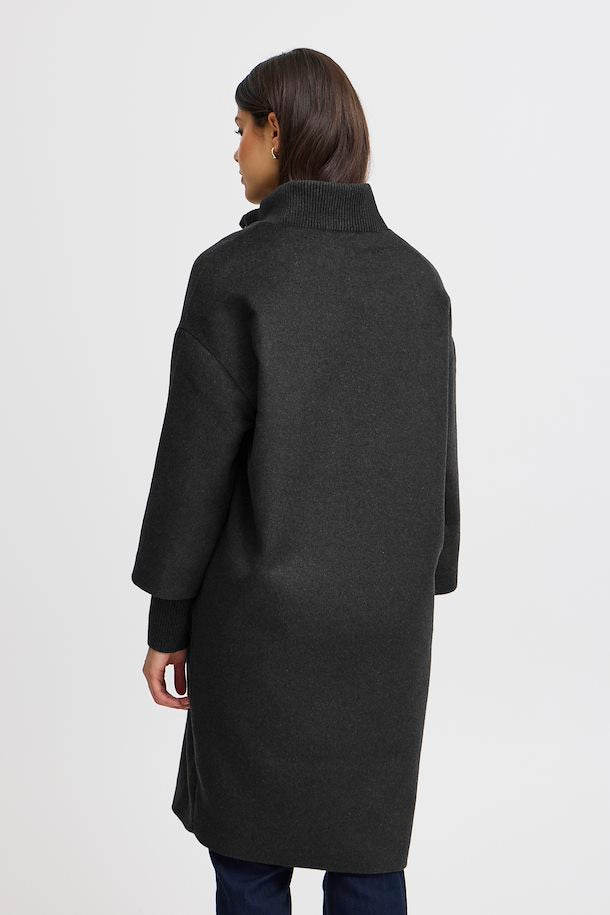 FRANSA MALOU CHARCOAL MELANGE JACKET