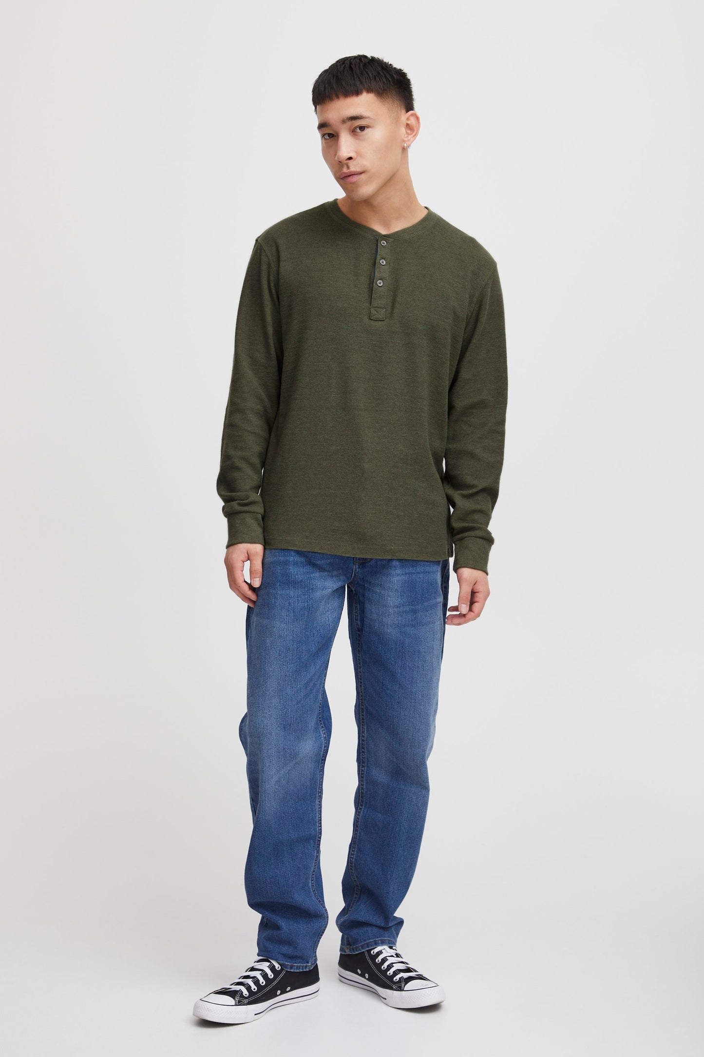 BLEND DUSTY OLIVE NOBLE LONG SLEEVED TOP