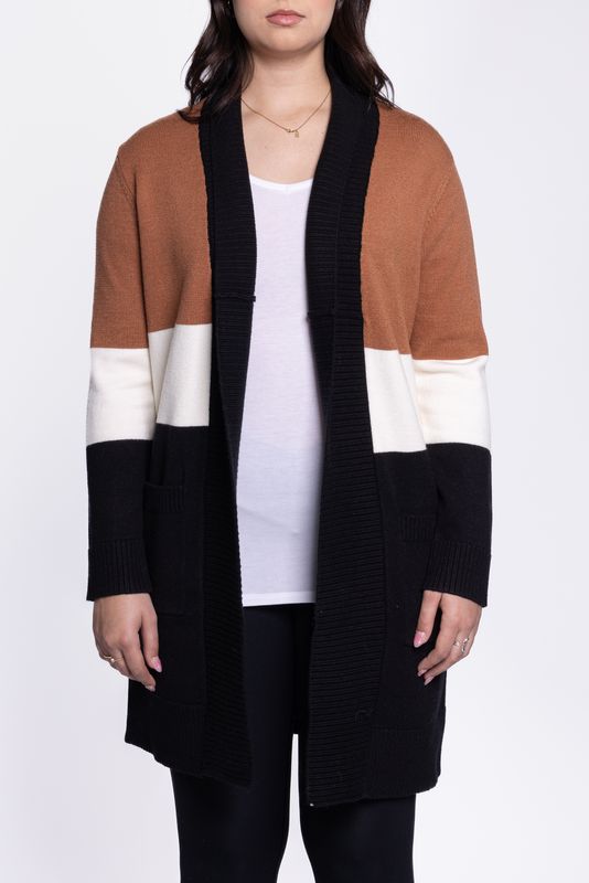 CARRELI STRIPPED CARDIGAN