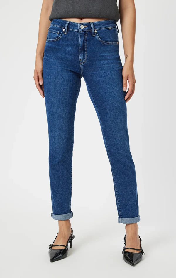 MAVI KATHLEEN FEATHER BLUE JEANS - SLIM BOYFRIEND