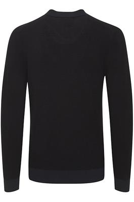 CASUAL FRIDAY DARK NAVY KARL TWO TONE POLO KNIT