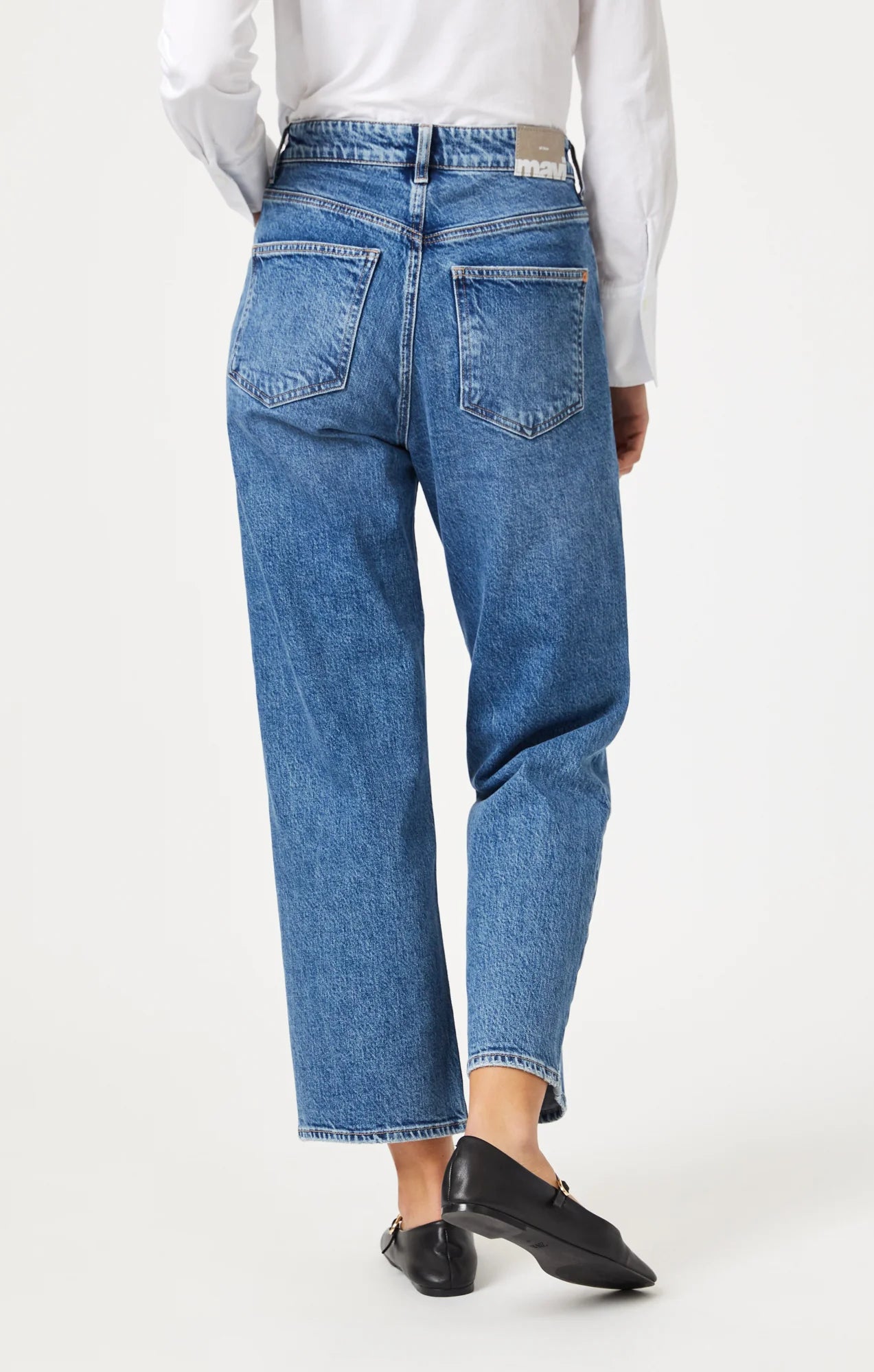 SAVANNAH STRAIGHT LEG JEANS IN INDIGO BLUE RECYCLED BLUE