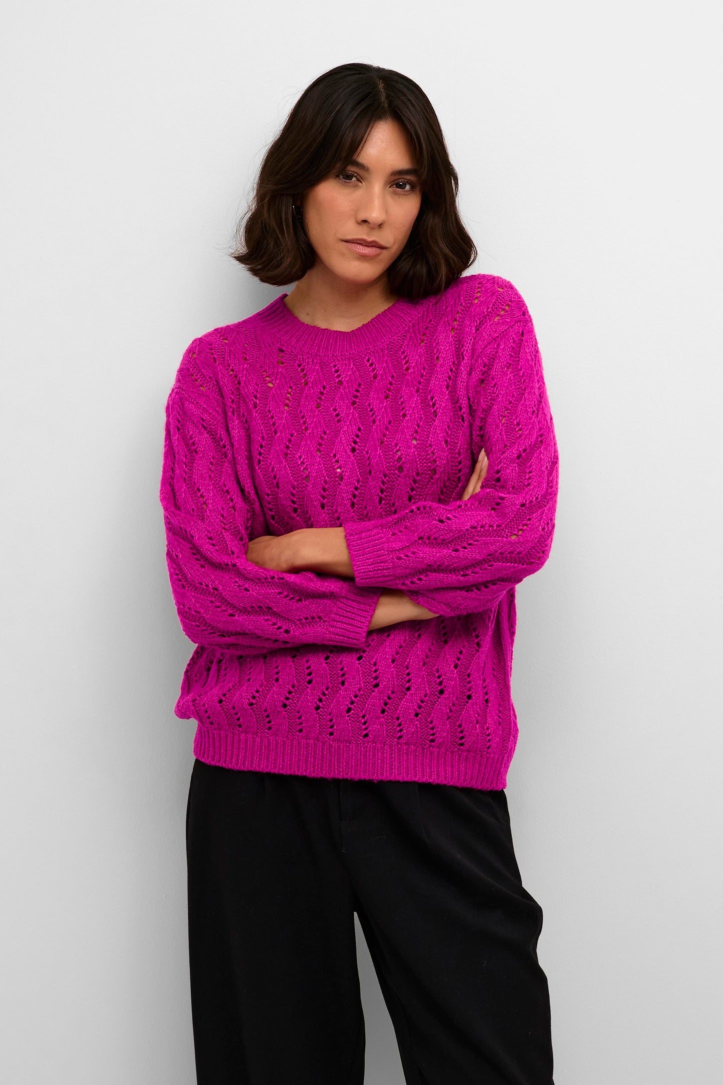 KAFFE FESTIVAL FUCHSIA LENA SWEATER