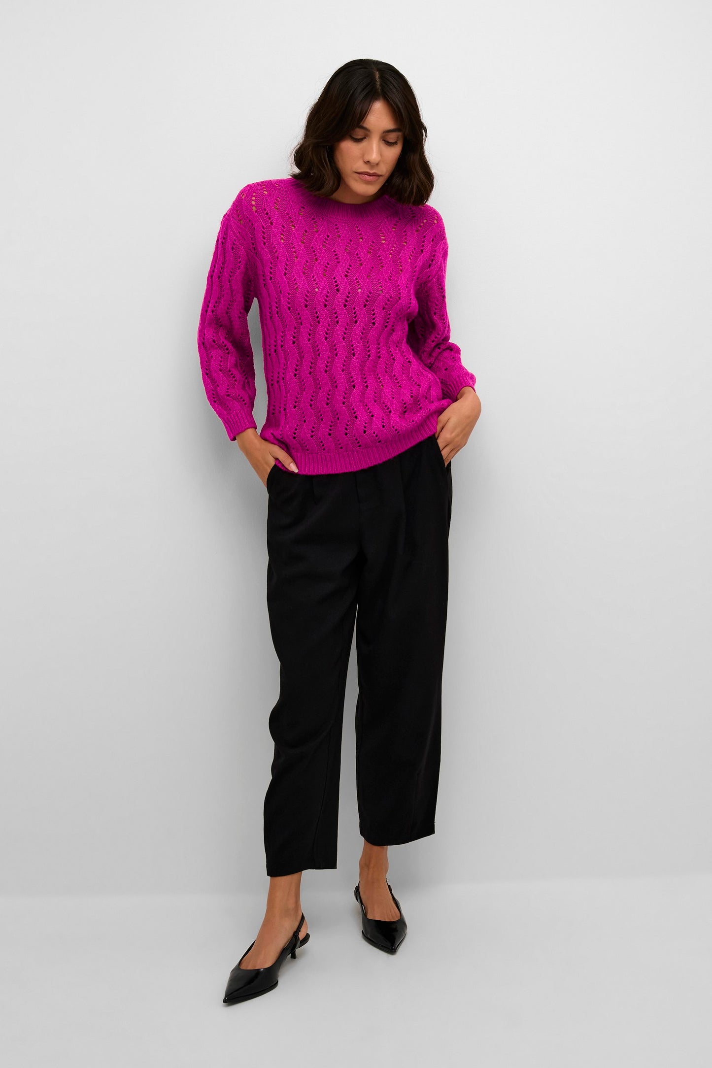 KAFFE FESTIVAL FUCHSIA LENA SWEATER