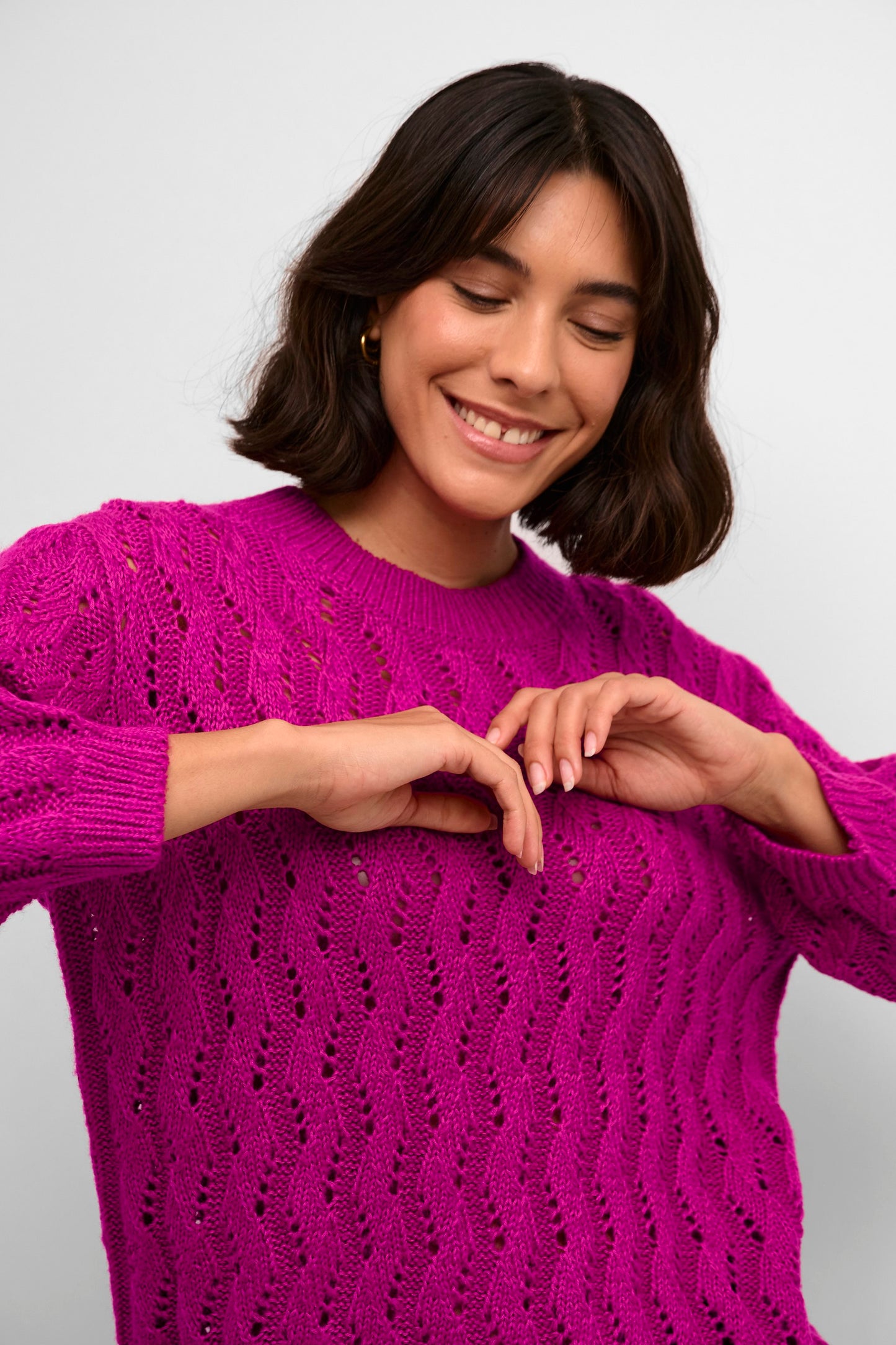 KAFFE FESTIVAL FUCHSIA LENA SWEATER