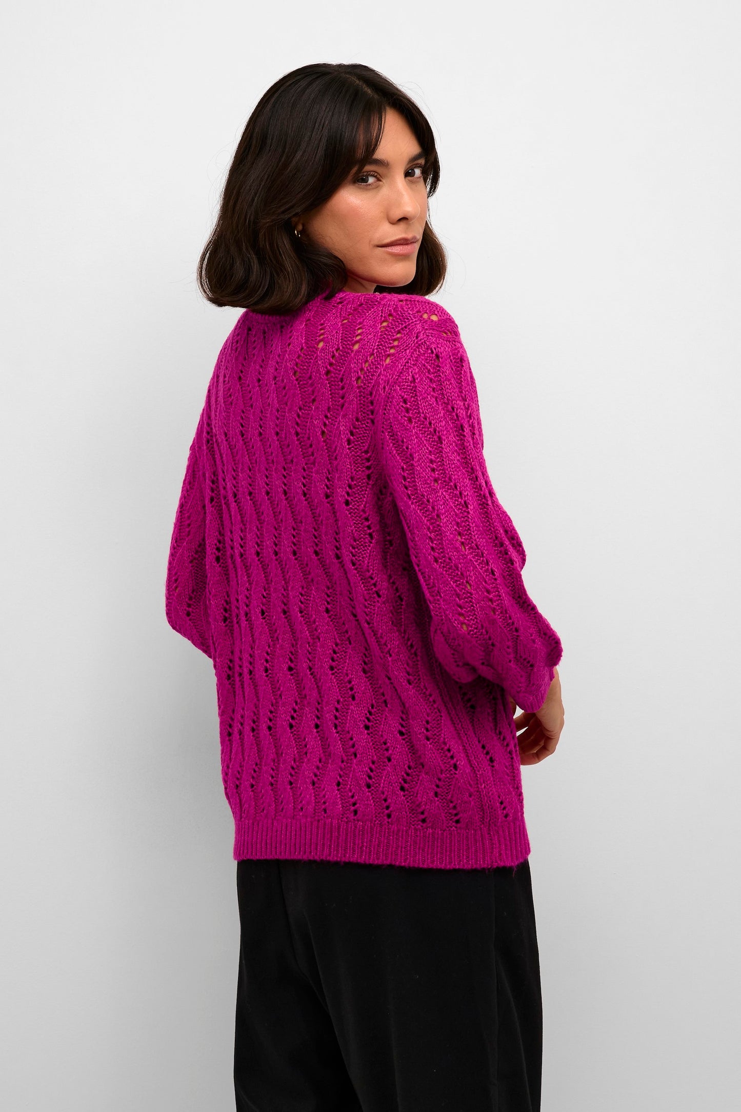 KAFFE FESTIVAL FUCHSIA LENA SWEATER