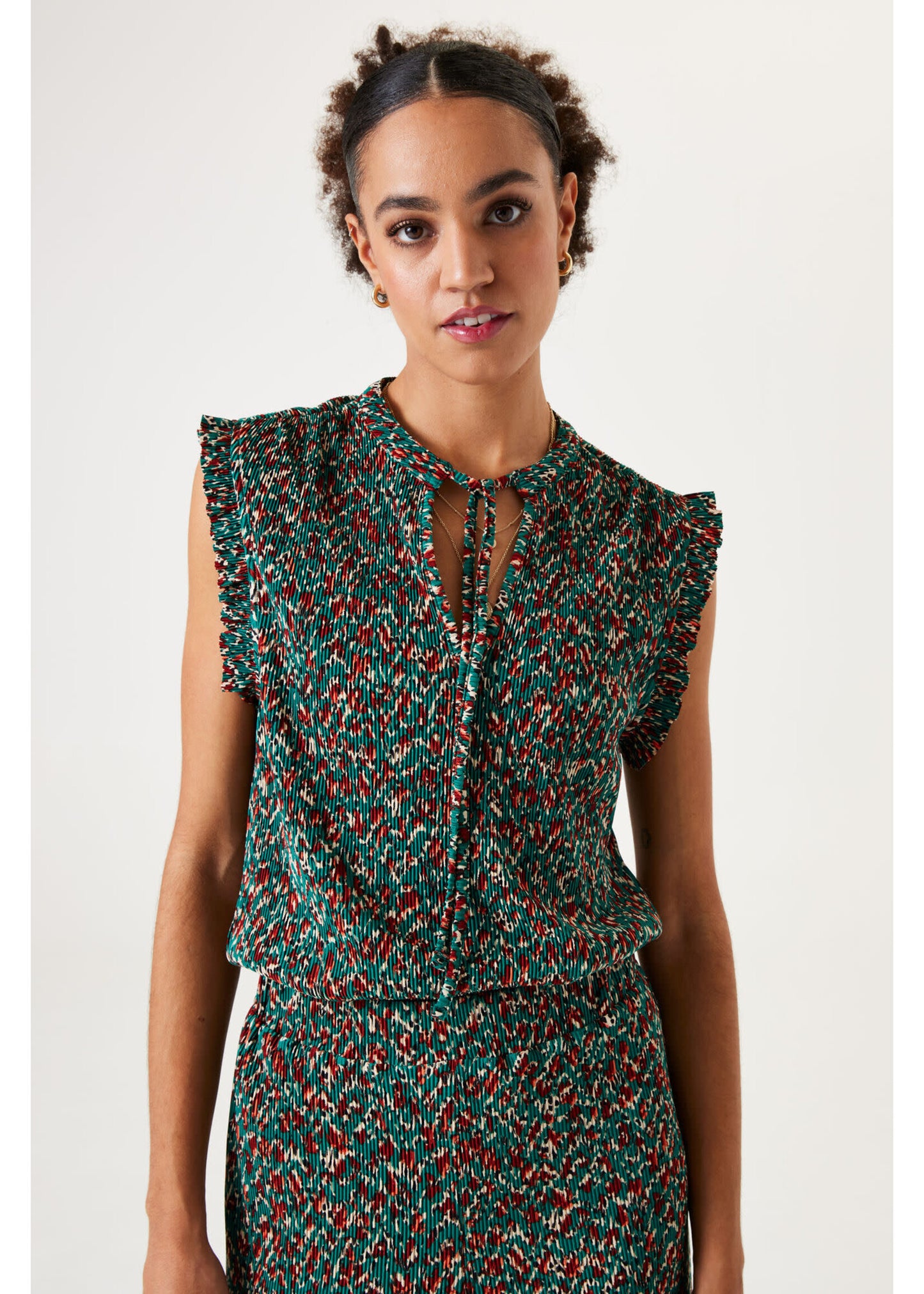 GARCIA GREEN PRINT TOP