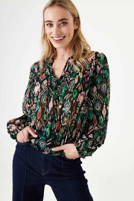 GARCIA BLACK PATTERN BLOUSE