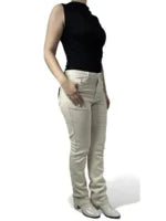 CARRELI STRAIGHT CUT JEANS IN WHITE SWAN