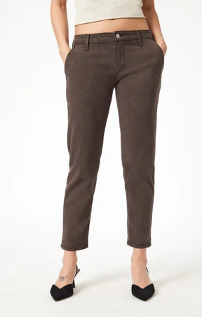 MAVI OAK LUXE TWILL BROOKE SLIM CHINO PANTS