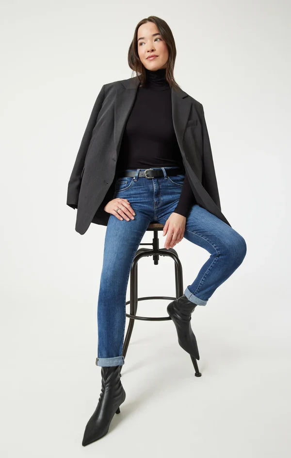 MAVI KATHLEEN FEATHER BLUE JEANS - SLIM BOYFRIEND