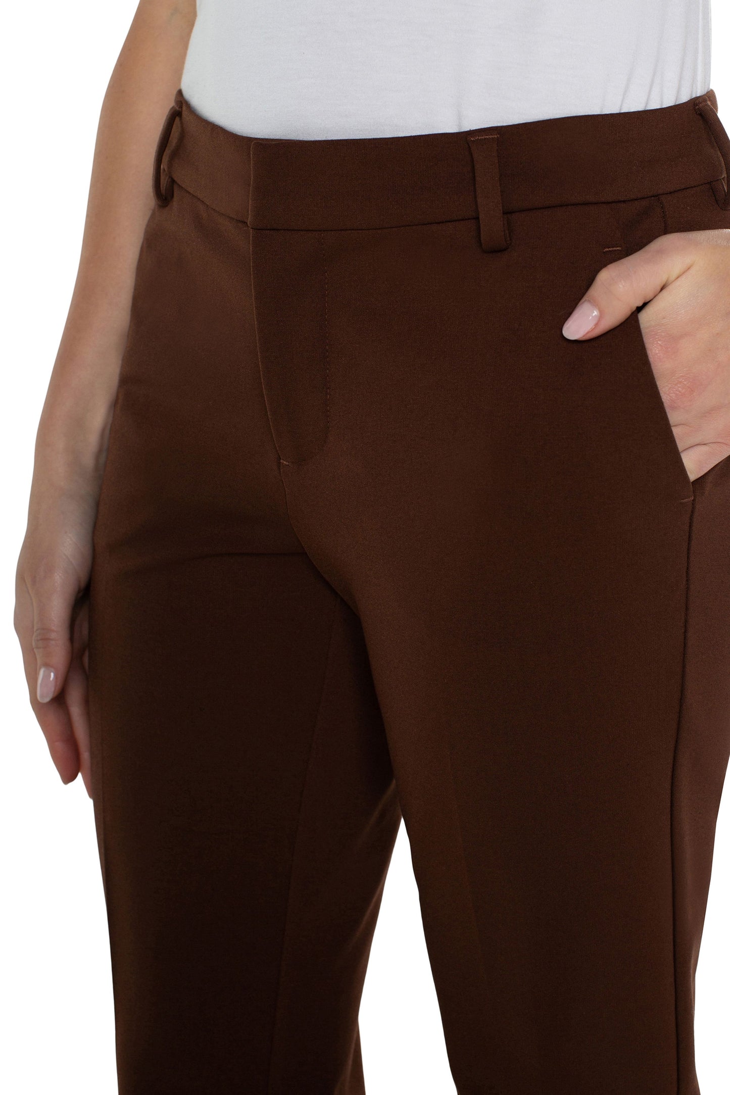 LIVERPOOL BROWNSTONE KELSEY TROUSER