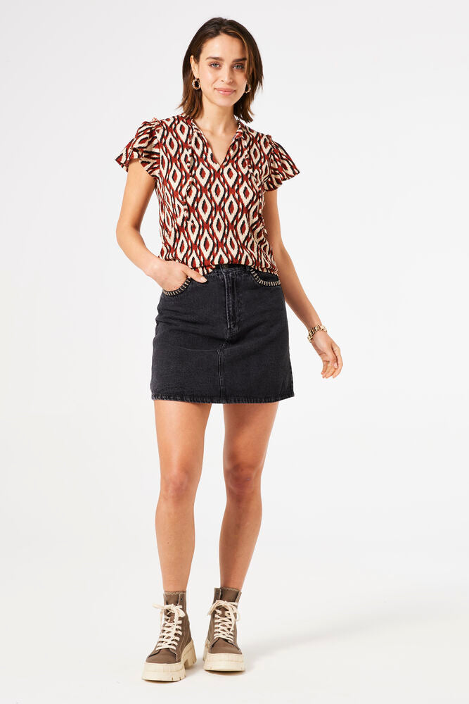 GARCIA TOP WITH PRINT