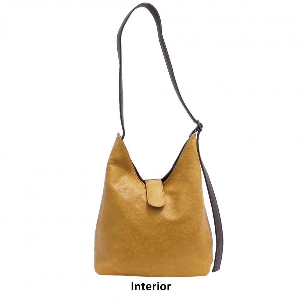 S-Q DARK GREY/DARK YELLOW MONA 2-IN-1 REVERSIBLE HOBO