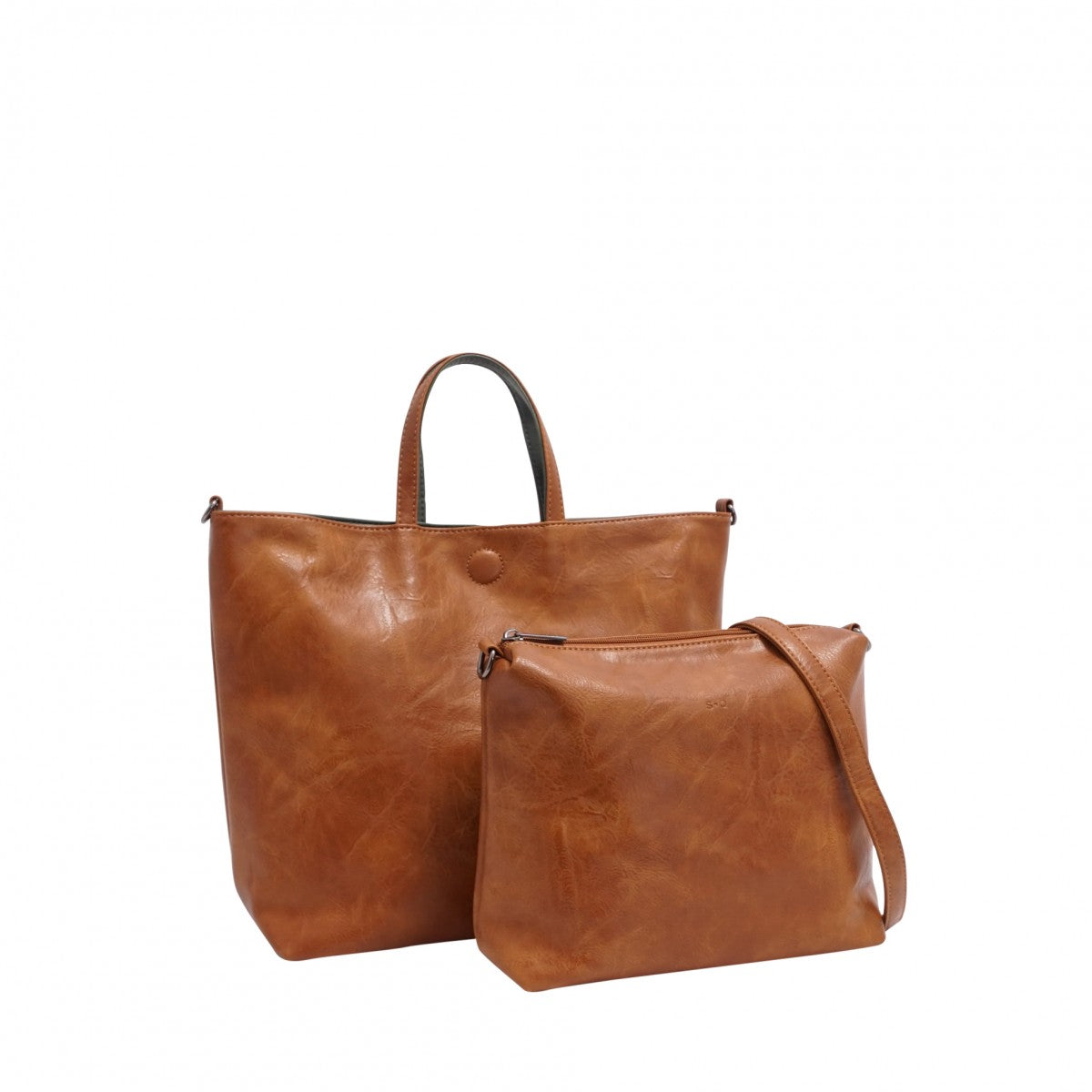 S-Q CAMEL/THYME WINONA 2-IN-1 REVERSIBLE TOTE