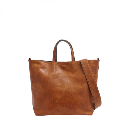 S-Q CAMEL/THYME WINONA 2-IN-1 REVERSIBLE TOTE