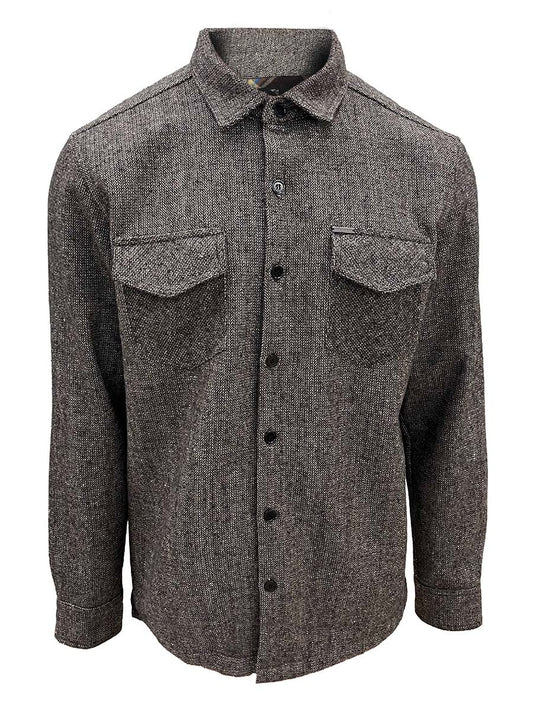 POINT ZERO CHROME HERRINGBONE LINED OVERSHIRT