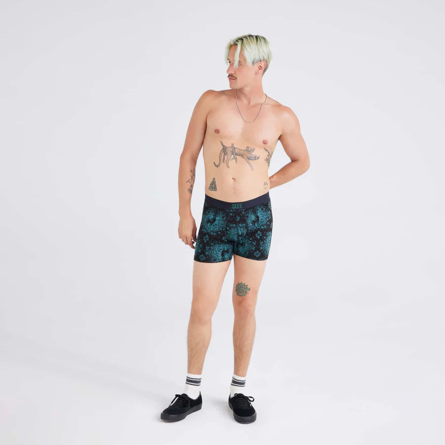 SAXX ULTRA SUPER SOFT BOXER BRIEF  - DEER DEMASK / BLACK