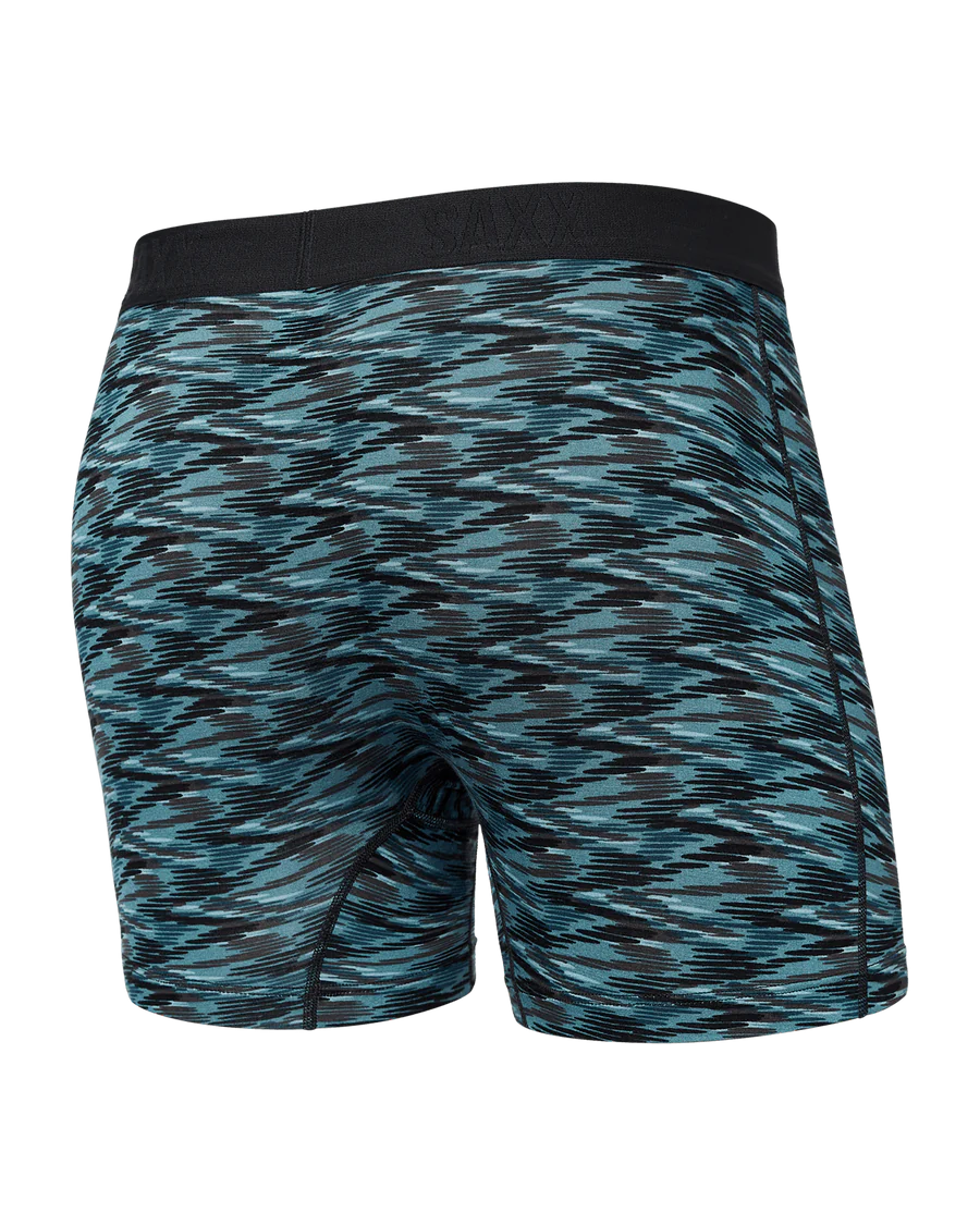 SAXX VIBE SUPER SOFT BOXER BRIEF - ACTION SPACEDYE - WASHED TEAL