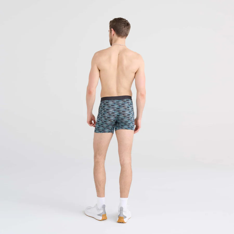 SAXX VIBE SUPER SOFT BOXER BRIEF - ACTION SPACEDYE - WASHED TEAL