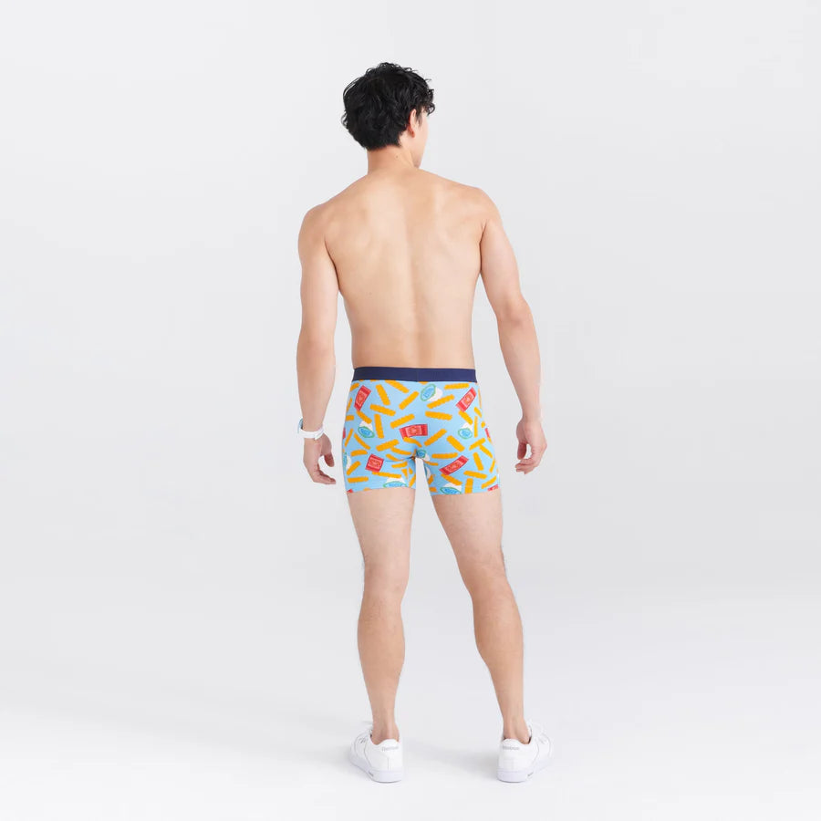 SAXX VIBE SUPER SOFT BOXER BRIEF - COOL RANCH LIGHT BLUE