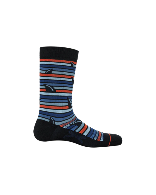 SAXX CREW SOCKS - WHOLE PACKAGE FINS - BLUE MULTI