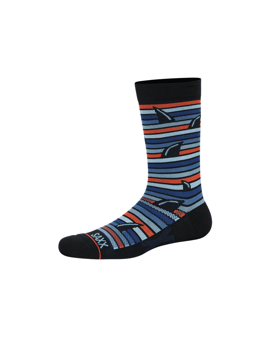 SAXX CREW SOCKS - WHOLE PACKAGE FINS - BLUE MULTI