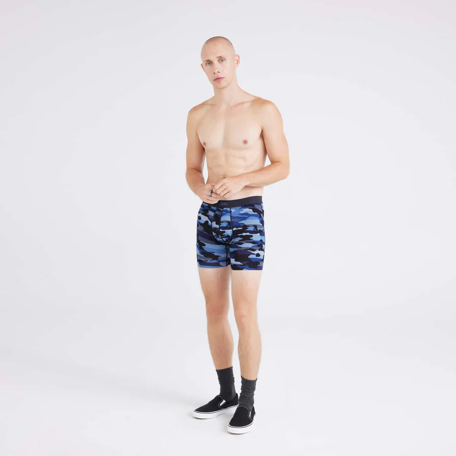 SAXX VIBE XTRA BOXER BRIEF - CLOUDBANK CAMO-NAVY