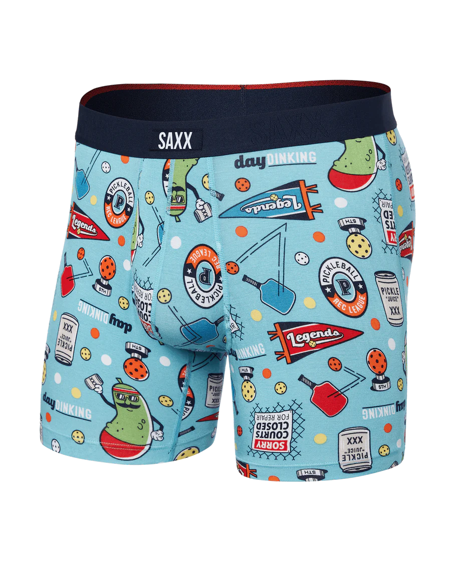 SAXX VIBE XTRA BOXER BRIEF - PICKLEBALL LEGENDS - AQUA