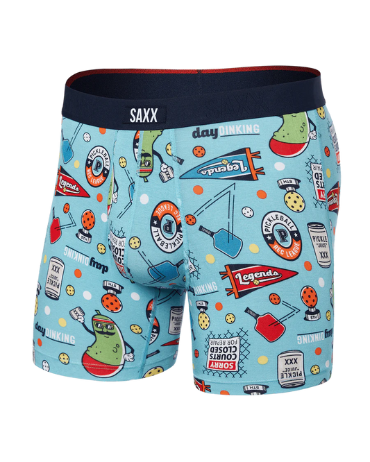 SAXX VIBE XTRA BOXER BRIEF - PICKLEBALL LEGENDS - AQUA