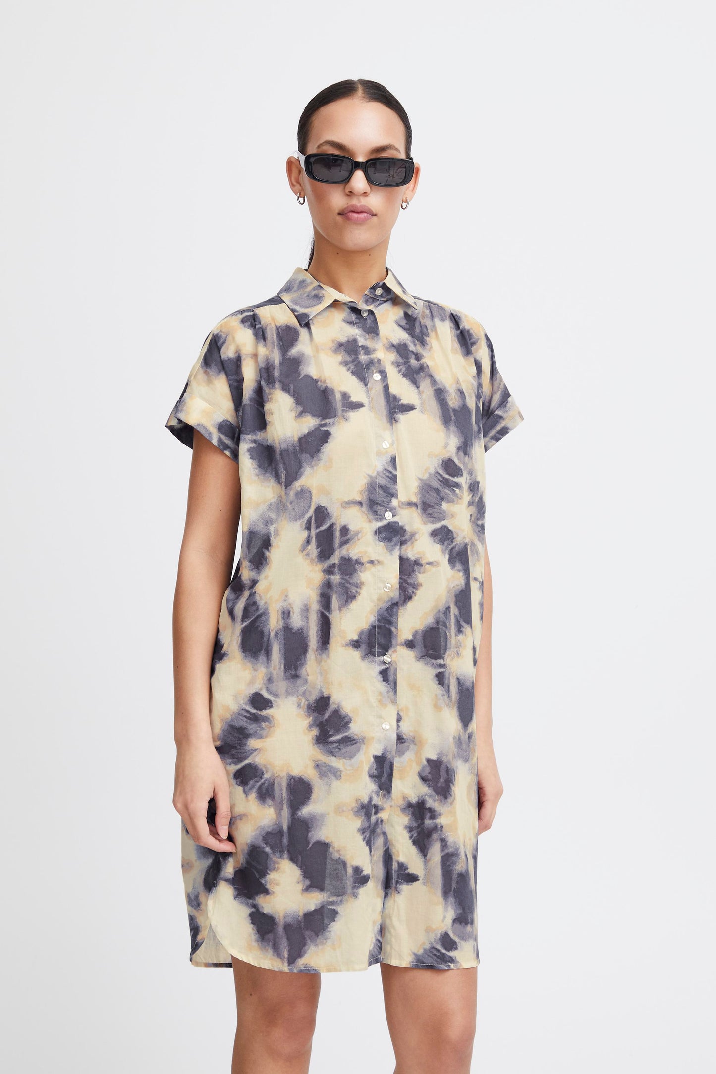 ICHI HEMMERETTA TIE DYE DRESS