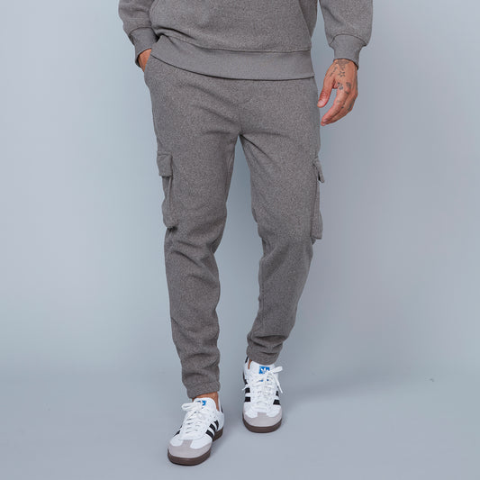 HEDGE MEN'S SCUBA SOFT KNIT JOGGER PANT WITH CARGO POCKET