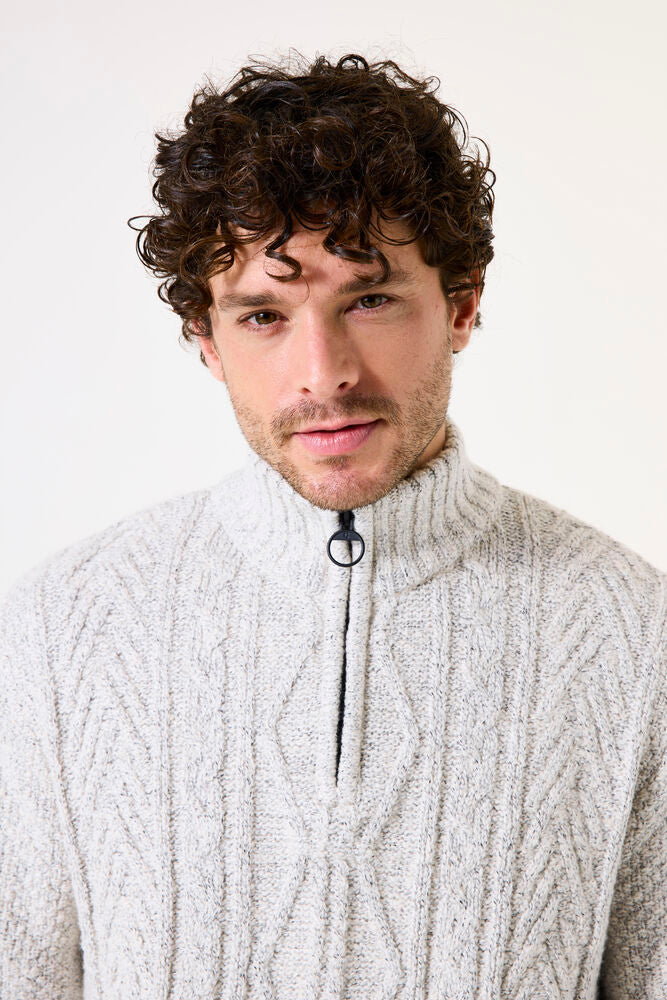 GARCIA MEN'S KNITTED CABLE SWEATER IN KIT