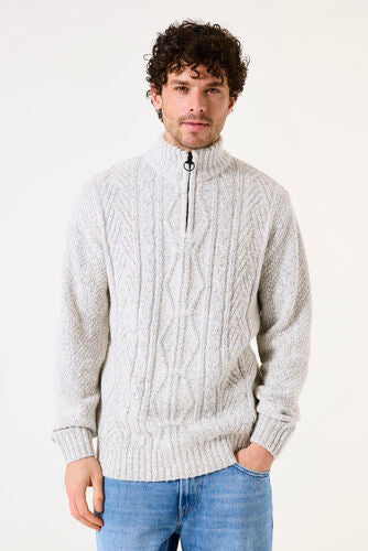GARCIA MEN'S KNITTED CABLE SWEATER IN KIT