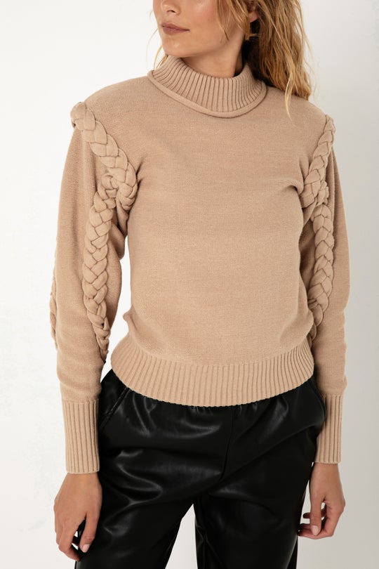 MADISON THE LABEL TIARNE KNIT SWEATER