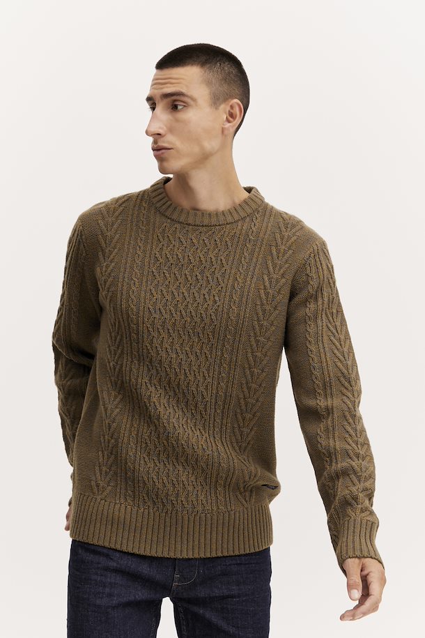 BLEND KNITTED BRONZE BROWN PULLOVER
